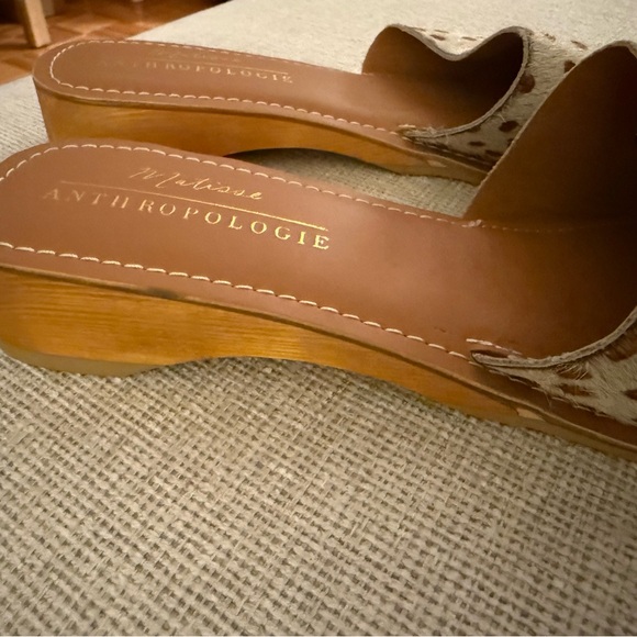 New Anthropologie Brown Polka Dot Women's Sandals 10 - Picture 6 of 6